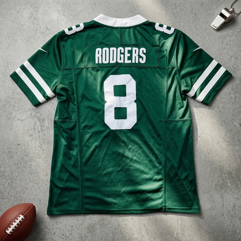 Nike Men's L Aaron Rodgers Jets Jersey Blokecore Y2K Streetwear Archive